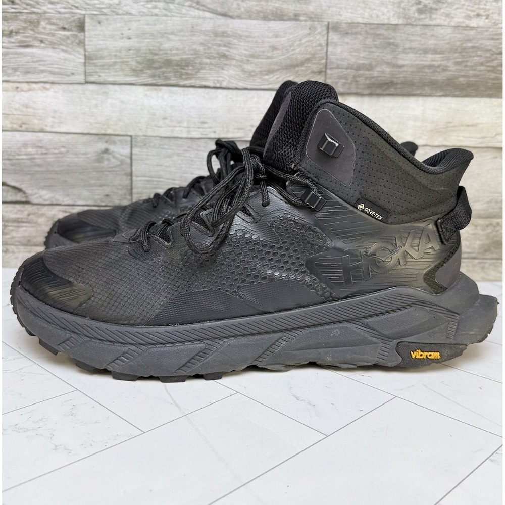 Hoka Trail Code GTX - Men's 10 D - Black Trail Running Gore-Tex